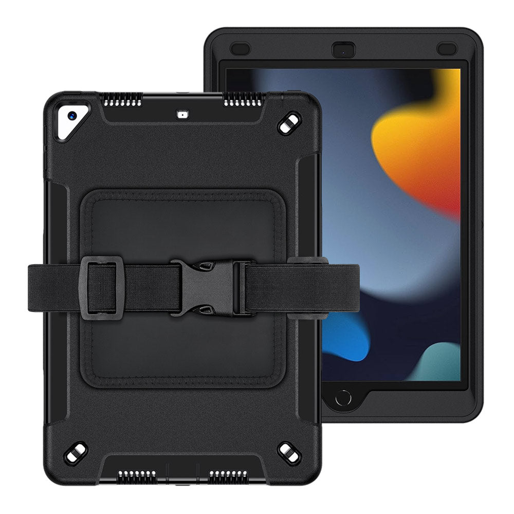 ARMOR-X iPad 10.9 (10th Gen.) shockproof case kneeboard with leg strap. Suitable for pilots, truck drivers, production workers, laboratory workers and anyone else who does not have a free hand to hold their tablet but still want to take a look at your tablet or take notes.