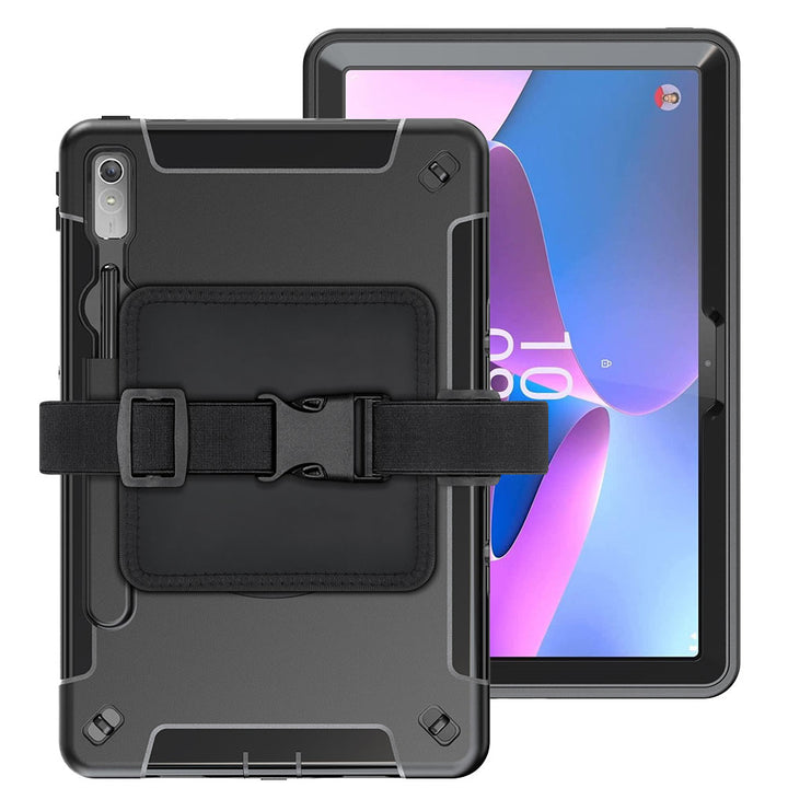 RKB-LN-P11PR2 | Lenovo Tab P11 Pro Gen 2 TB132FU | Rainproof military grade rugged case kneeboard with leg strap