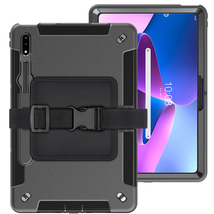 RKB-LN-P12PRO | Lenovo Tab P12 Pro TB-Q706F | Rainproof military grade rugged case kneeboard with leg strap