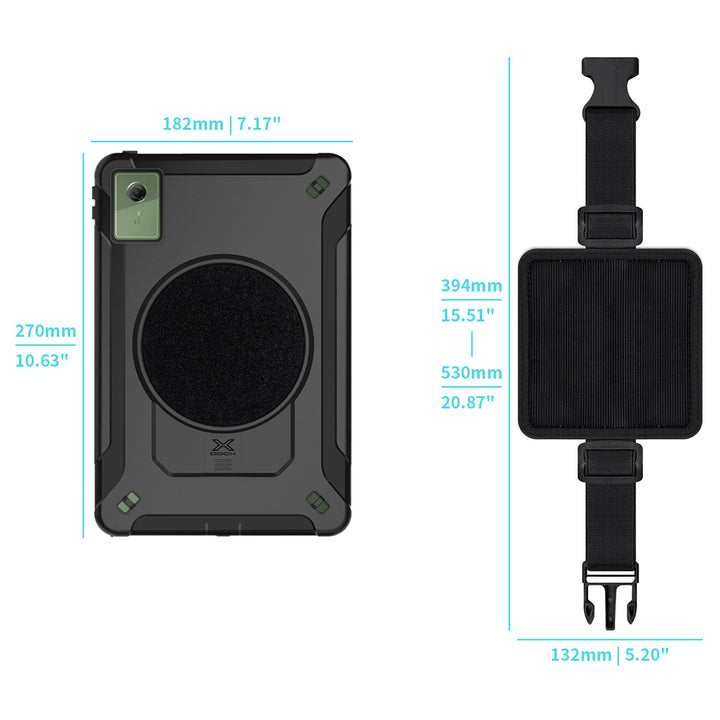 RKB-LN-TB336 | Motorola Moto Pad (2026) / Moto Pad 60 Neo | Rainproof Rugged Case | Pilot Kneeboard &amp; Clipboard with leg strap