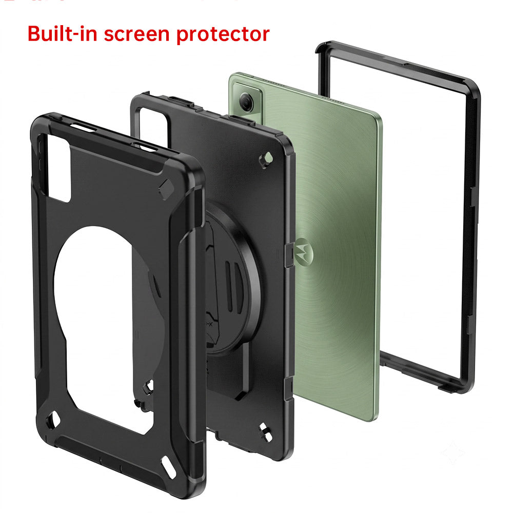 RKB-LN-TB336 | Motorola Moto Pad (2026) / Moto Pad 60 Neo | Rainproof Rugged Case | Pilot Kneeboard &amp; Clipboard with leg strap