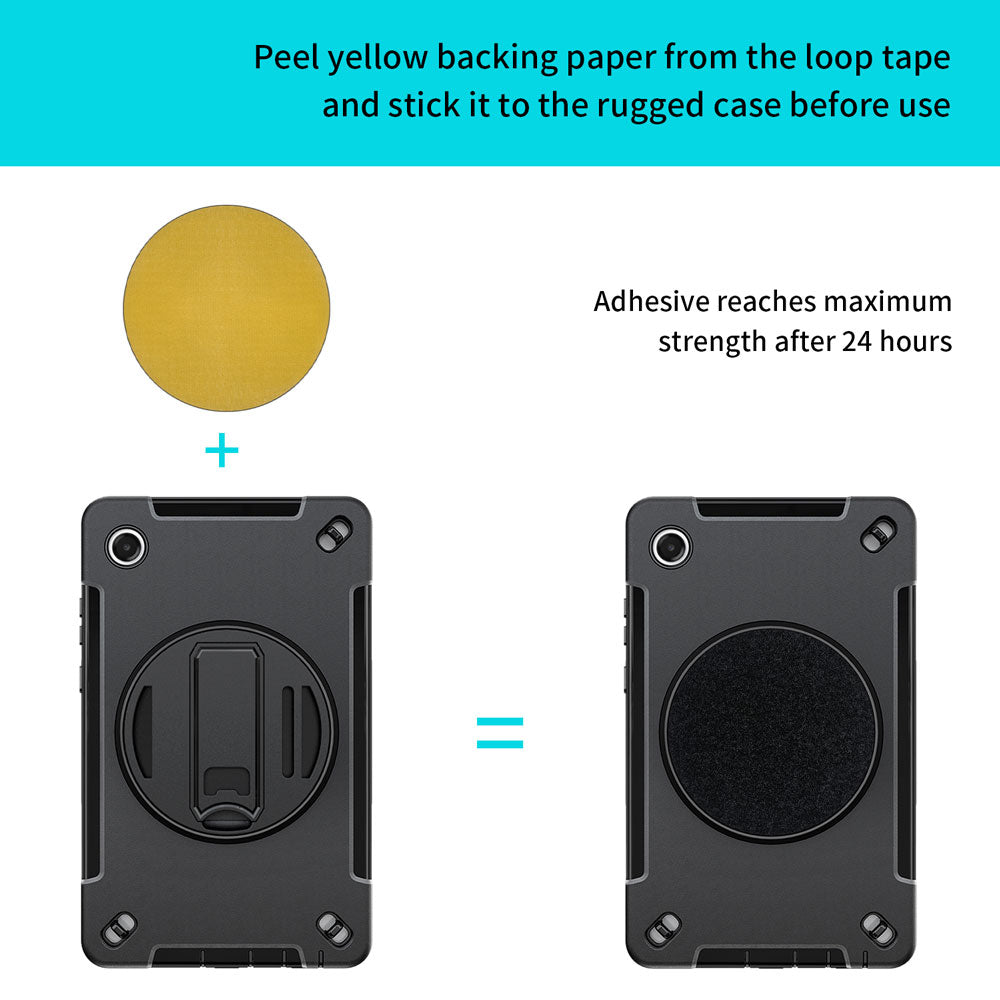 RKB-SS-X135 | Samsung Galaxy Tab A11 ( 8.7" ) SM-X133 / SM-X135 | Rainproof Rugged Case | Pilot Kneeboard & Clipboard with leg strap