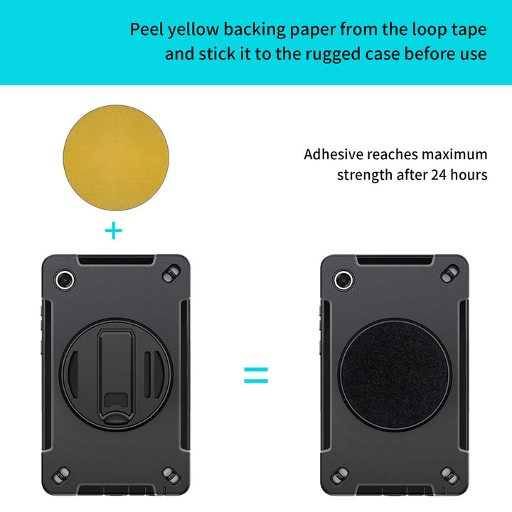 RKB-SS-X135 | Samsung Galaxy Tab A11 ( 8.7" ) SM-X133 / SM-X135 | Rainproof Rugged Case | Pilot Kneeboard & Clipboard with leg strap