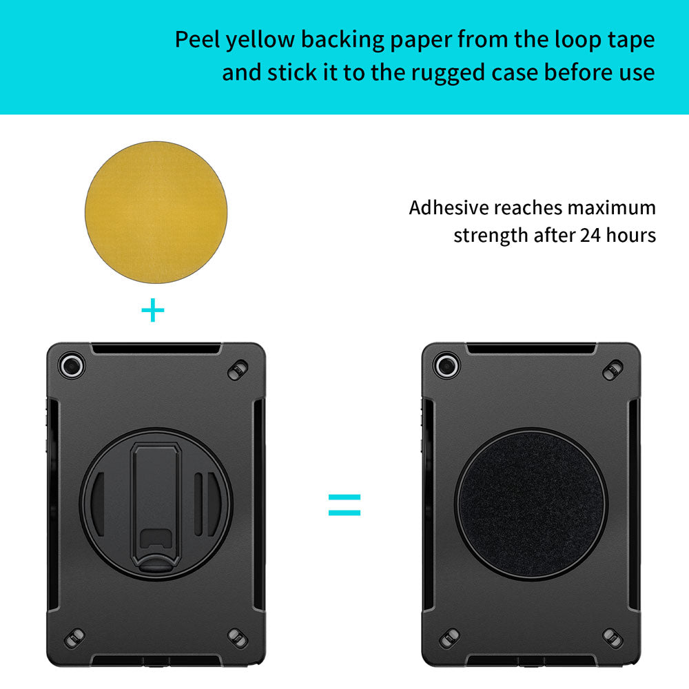 RKB-SS-X230 | Samsung Galaxy Tab A11+ A11 Plus ( 11" ) SM-X230 / SM-X235 / SM-X236 / SM-X238 | Rainproof Rugged Case | Pilot Kneeboard & Clipboard with leg strap