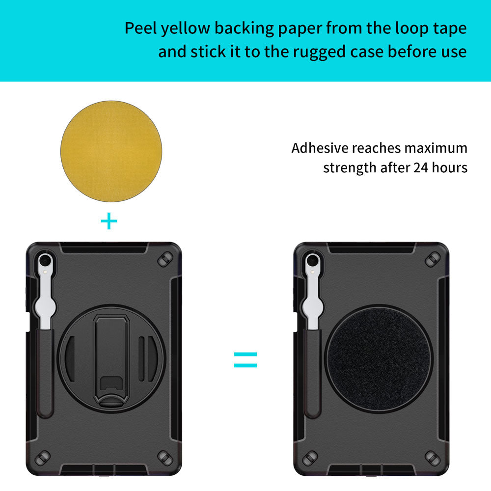 RKB-SS-X730 | Samsung Galaxy Tab S11 SM-X730 / X736 / X738 | Rainproof Rugged Case | Pilot Kneeboard & Clipboard with leg strap