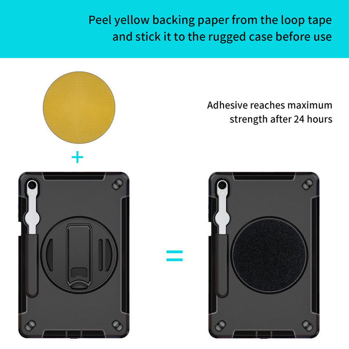 RKB-SS-X730 | Samsung Galaxy Tab S11 SM-X730 / X736 / X738 | Rainproof Rugged Case | Pilot Kneeboard & Clipboard with leg strap
