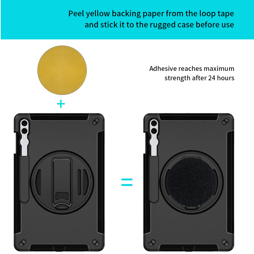 RKB-SS-X930 | Samsung Galaxy Tab S11 Ultra SM-X930 / X936 | Rainproof Rugged Case | Pilot Kneeboard & Clipboard with leg strap