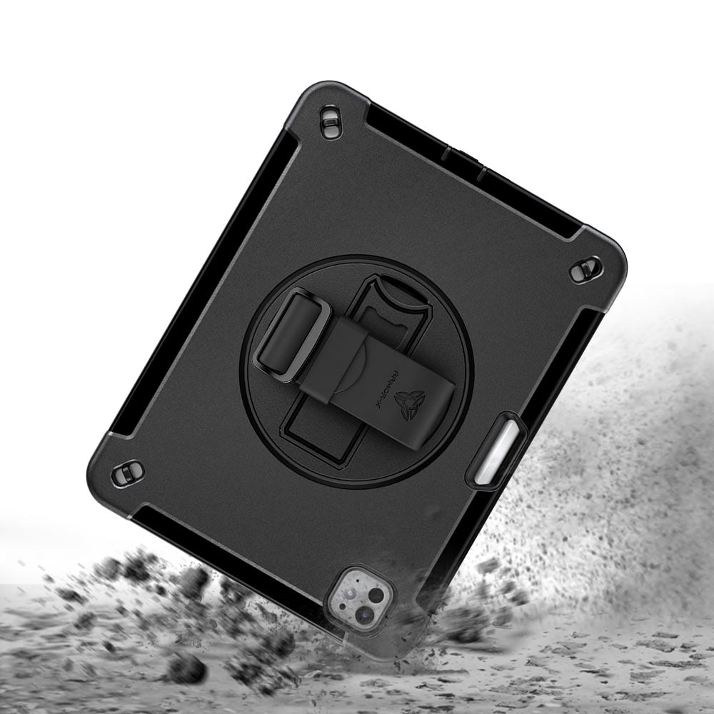 ARMOR-X iPad Pro 11 (M4) / (M5) Healthcare-ready medical-grade rugged case. MIL-STD-810H tested for 1.2 m / 4 ft drops with triple-layer impact protection.