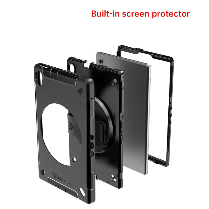 ARMOR-X Lenovo Tab M10 Plus TB-X606 Healthcare-ready medical-grade rugged case. Durable PC, TPU, and silicone support frequent cleaning with common disinfectants.