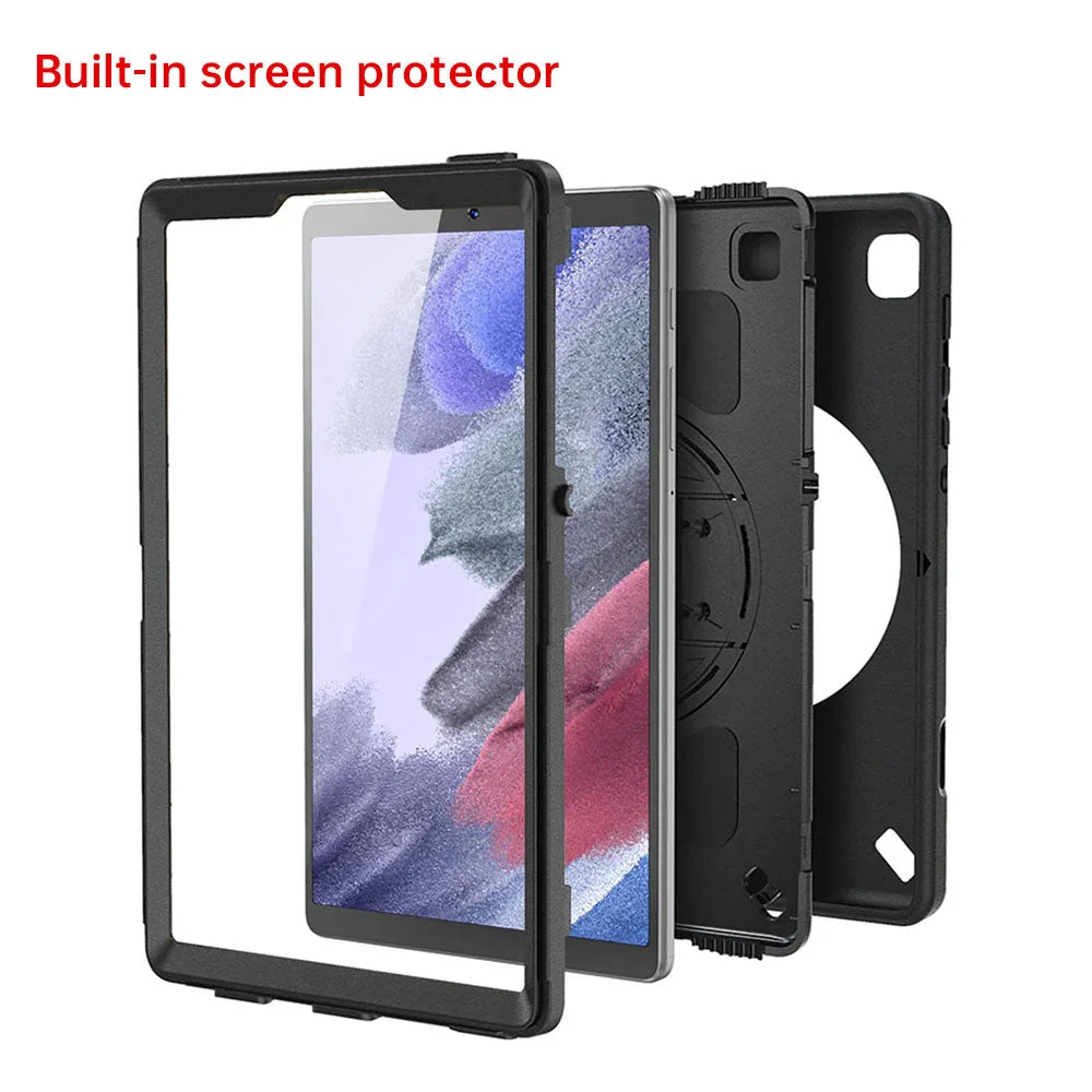 ARMOR-X Samsung Galaxy Tab A7 Lite SM-T225 / SM-T220 / SM-T225N / SM-T227U Healthcare-ready medical-grade rugged case. Durable PC, TPU, and silicone support frequent cleaning with common disinfectants.
