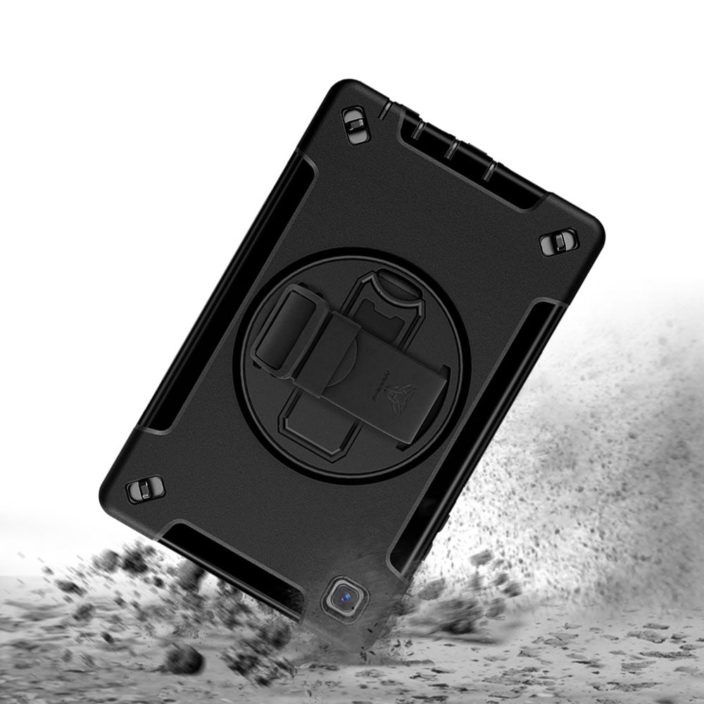 ARMOR-X Samsung Galaxy Tab A7 Lite SM-T225 / SM-T220 / SM-T225N / SM-T227U Healthcare-ready medical-grade rugged case. MIL-STD-810H tested for 1.2 m / 4 ft drops with triple-layer impact protection.