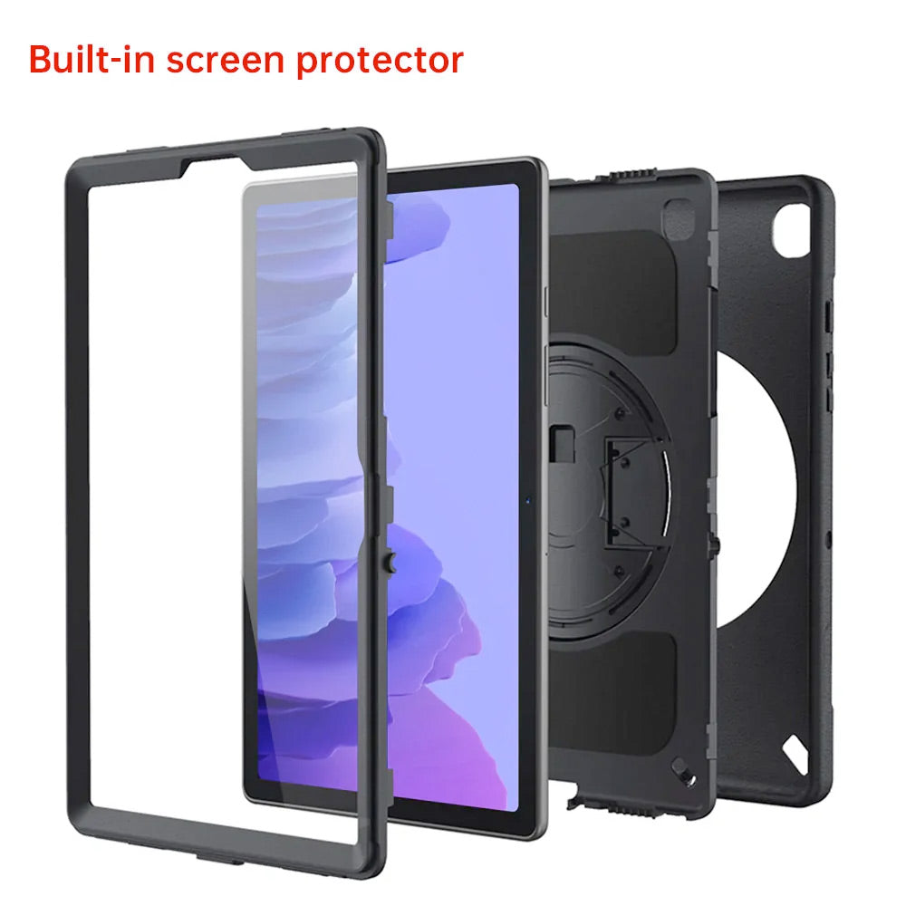 ARMOR-X Samsung Galaxy Tab A7 10.4 SM-T500 T505 T507 (2020) / A7 10.4 SM-T509 (2022) Healthcare-ready medical-grade rugged case. Durable PC, TPU, and silicone support frequent cleaning with common disinfectants.