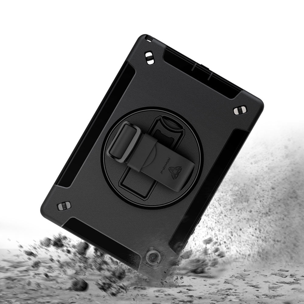 ARMOR-X Samsung Galaxy Tab A8 SM-X200 / X205 Healthcare-ready medical-grade rugged case. MIL-STD-810H tested for 1.2 m / 4 ft drops with triple-layer impact protection.