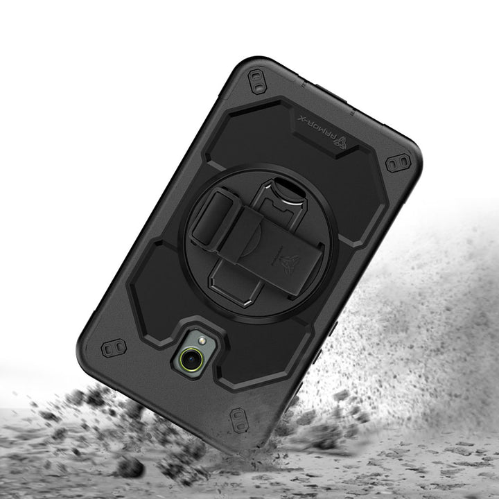 ARMOR-X Samsung Galaxy Tab Active5 (8-inch) SM-X300 SM-X306B SM-X308U / Active3 Healthcare-ready medical-grade rugged case. MIL-STD-810H tested for 1.2 m / 4 ft drops with dual-layer impact protection.