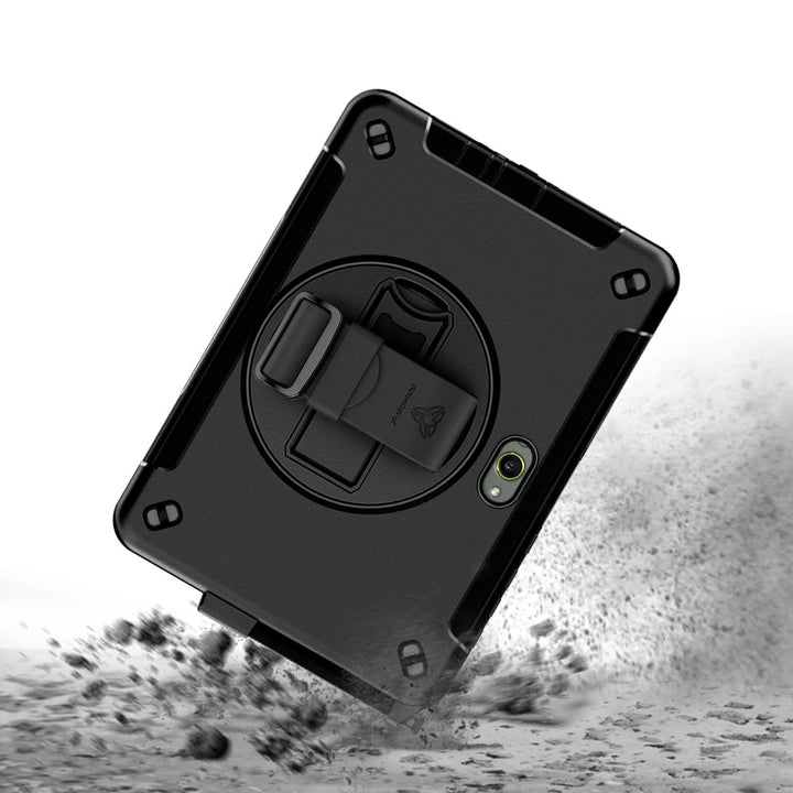 ARMOR-X Samsung Galaxy Tab Active5 Pro (10.1-inch) SM-X350 SM-X356 SM-X358 / Active4 Pro / Active Pro Healthcare-ready medical-grade rugged case. MIL-STD-810H tested for 1.2 m / 4 ft drops with triple-layer impact protection.