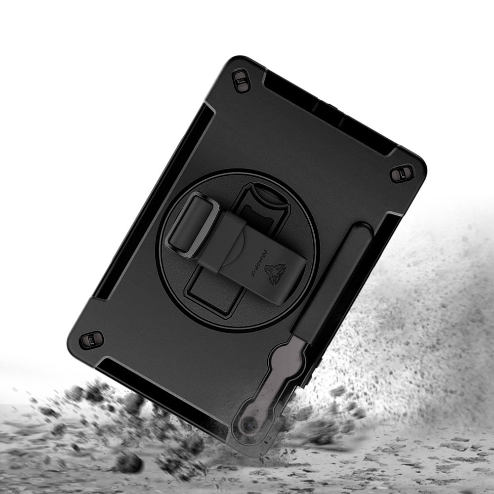 ARMOR-X Samsung Galaxy Tab S9 FE SM-X510 X516 X518 Healthcare-ready medical-grade rugged case. MIL-STD-810H tested for 1.2 m / 4 ft drops with triple-layer impact protection.