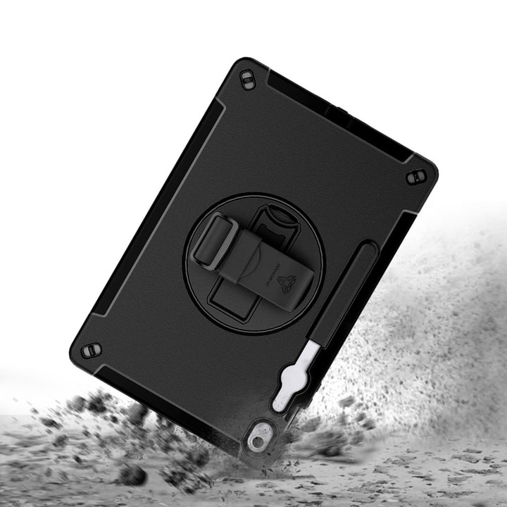 ARMOR-X Samsung Galaxy Tab S10 FE+ S10 FE Plus SM-X620 X626 X628 Healthcare-ready medical-grade rugged case. MIL-STD-810H tested for 1.2 m / 4 ft drops with triple-layer impact protection.