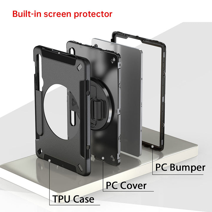 ARMOR-X Samsung Galaxy Tab S8 SM-X700 X706 / S7 Healthcare-ready medical-grade rugged case. Durable PC, TPU, and silicone support frequent cleaning with common disinfectants.