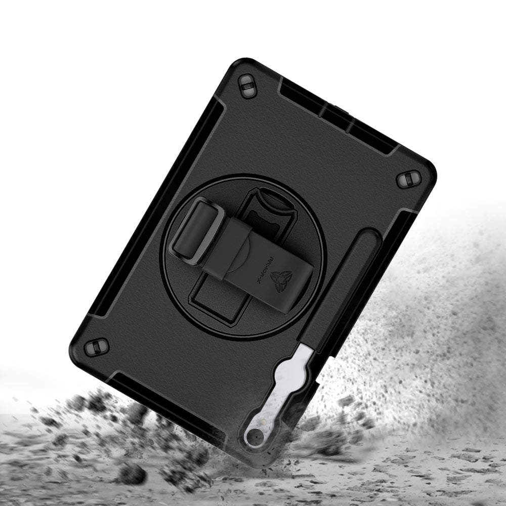 ARMOR-X Samsung Galaxy Tab S11 SM-X730 / X736 / X738 Healthcare-ready medical-grade rugged case. MIL-STD-810H tested for 1.2 m / 4 ft drops with triple-layer impact protection.