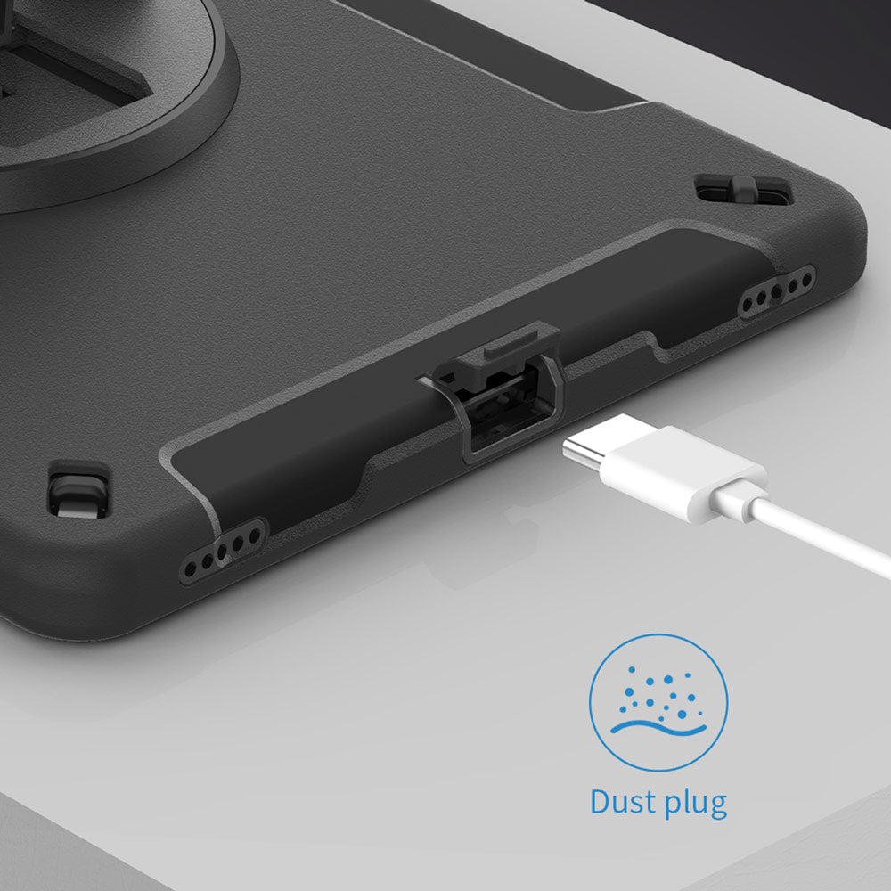 ARMOR-X Samsung Galaxy Tab S8+ S8 Plus SM-X800 X806 / S7+ / S7 FE Healthcare-ready medical-grade rugged case. Precise cutouts and tactile buttons provide fast access and reliable control.