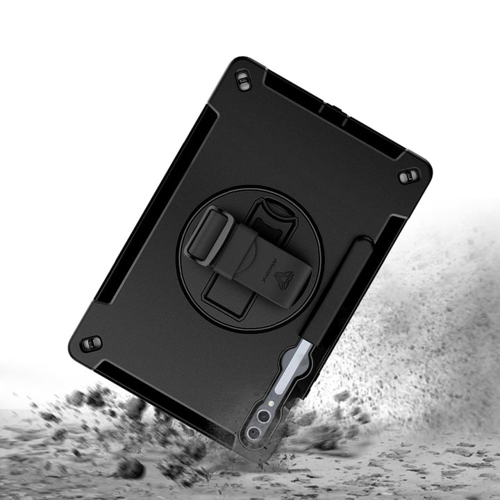 ARMOR-X Samsung Galaxy Tab S10+ S10 Plus SM-X820 / X826 / X828 Healthcare-ready medical-grade rugged case. MIL-STD-810H tested for 1.2 m / 4 ft drops with triple-layer impact protection.