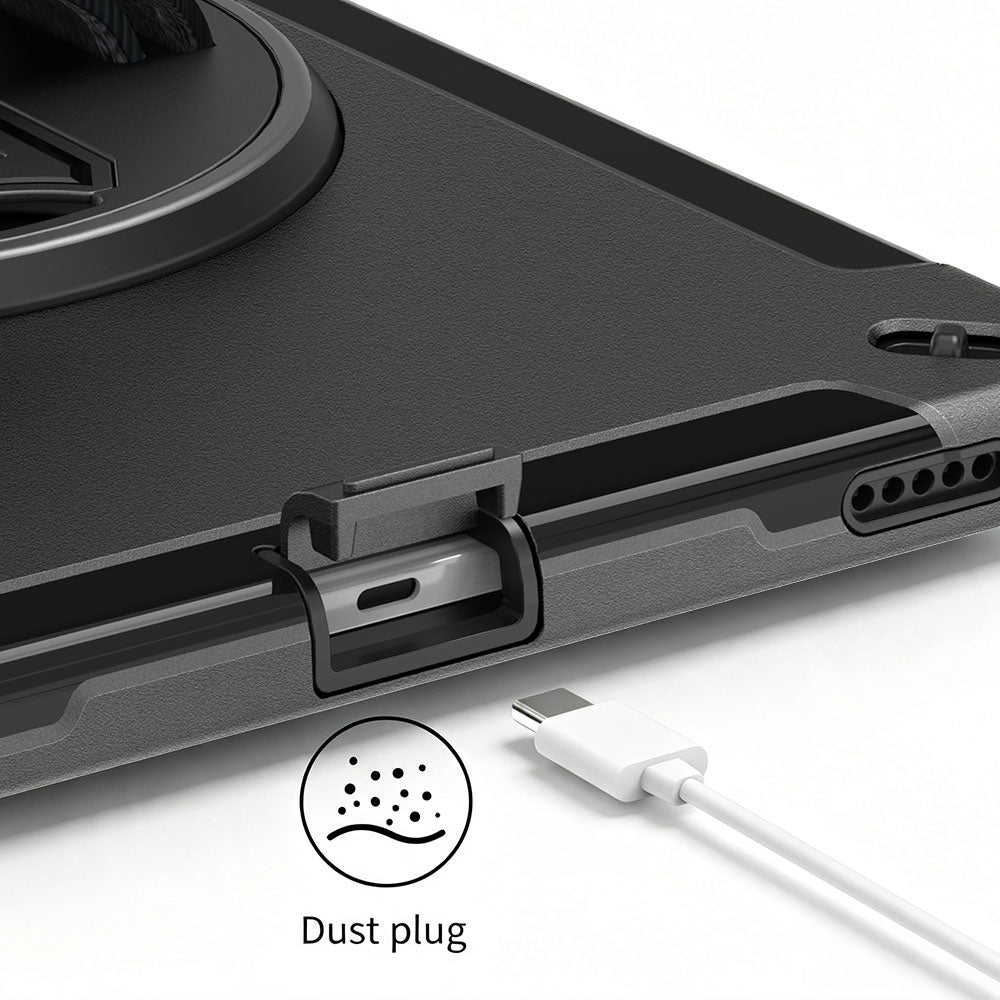 ARMOR-X Samsung Galaxy Tab S10 Ultra SM-X920 / X926B Healthcare-ready medical-grade rugged case. Precise cutouts and tactile buttons provide fast access and reliable control.