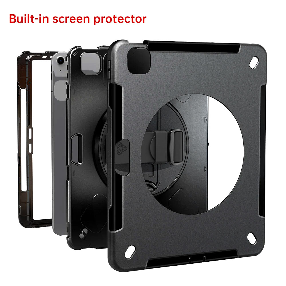 ARMOR-X iPad Air 4 2020 / iPad Air 5 2022 Healthcare-ready medical-grade rugged case. Durable PC, TPU, and silicone support frequent cleaning with common disinfectants.