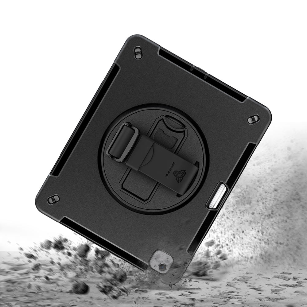 ARMOR-X iPad Air 13 (M2) / (M3) / (M4) Healthcare-ready medical-grade rugged case. MIL-STD-810H tested for 1.2 m / 4 ft drops with triple-layer impact protection.