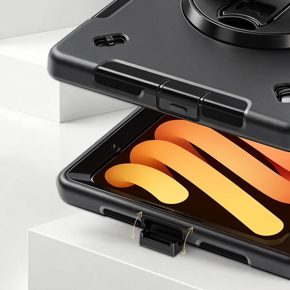 ARMOR-X iPad mini 8 Healthcare-ready medical-grade rugged case. Precise cutouts and tactile buttons provide fast access and reliable control.