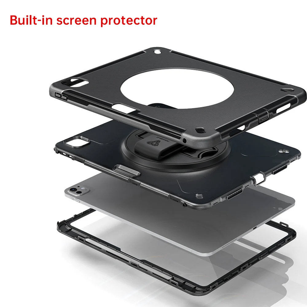 ARMOR-X iPad Pro 13 (M4) / (M5) Healthcare-ready medical-grade rugged case. Durable PC, TPU, and silicone support frequent cleaning with common disinfectants.