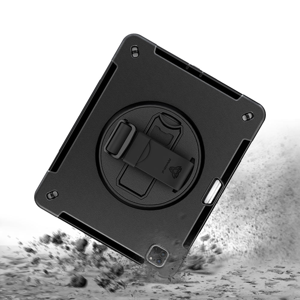 ARMOR-X iPad Pro 12.9 ( 3rd / 4th / 5th / 6th Gen. ) 2018 / 2020 / 2021 / 2022 Healthcare-ready medical-grade rugged case. MIL-STD-810H tested for 1.2 m / 4 ft drops with triple-layer impact protection.