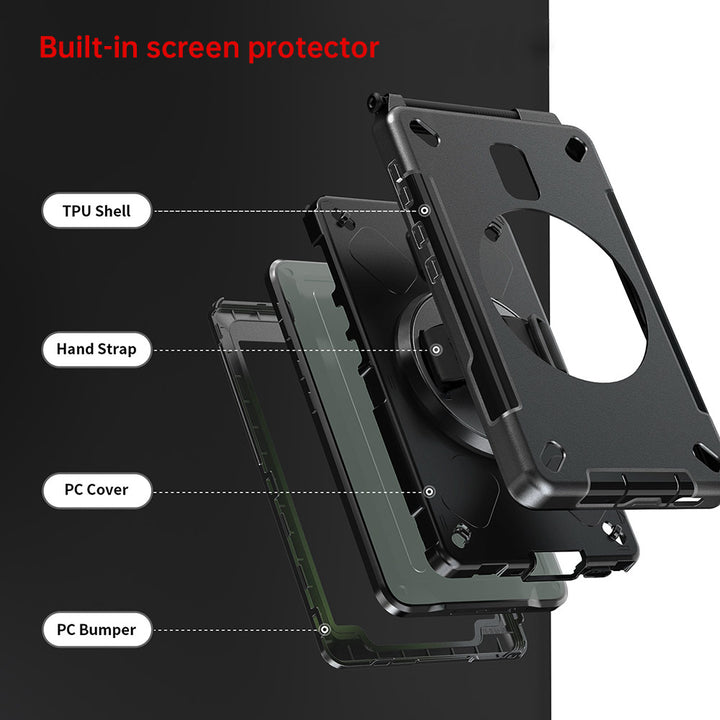 ARMOR-X Samsung Galaxy Tab Active5 (8-inch) SM-X300 SM-X306B SM-X308U / Active3 Healthcare-ready medical-grade rugged case. Durable PC, TPU, and silicone support frequent cleaning with common disinfectants.