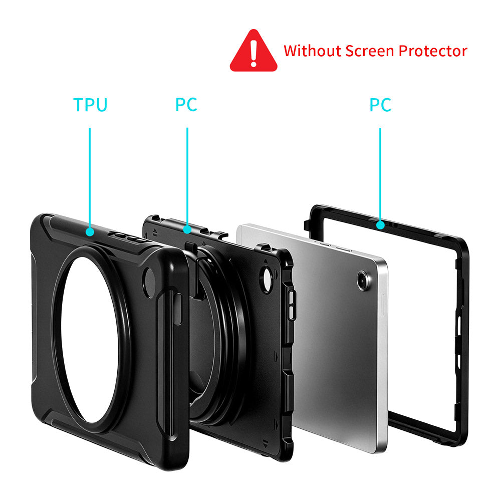 ARMOR-X Samsung Galaxy Tab A11 ( 8.7" ) SM-X130 / SM-X135 heavy duty rugged case. full protection cover.
