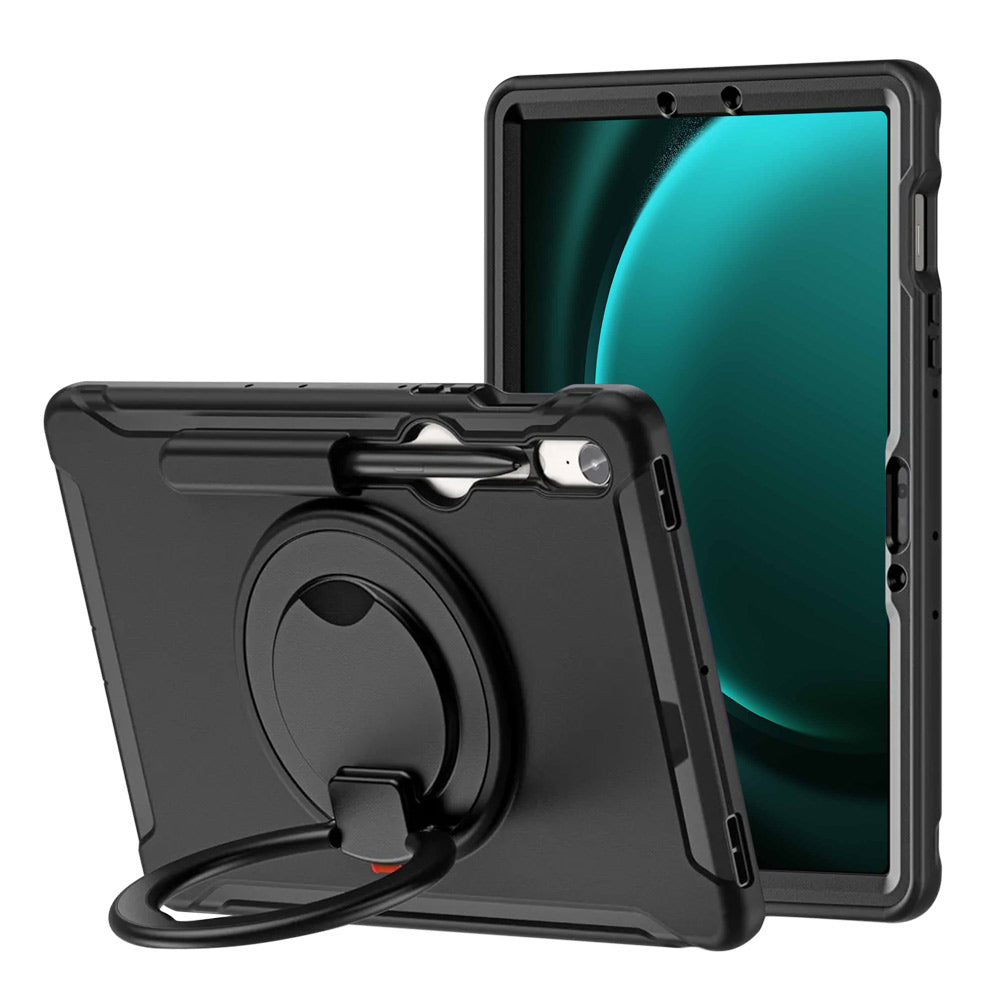 ARMOR-X Samsung Galaxy Tab S9 FE SM-X510 / X516B Rugged kids case with kick-stand. shockproof and drop-proof protective cover.