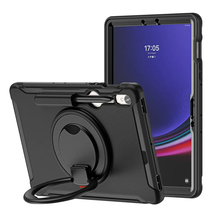 ARMOR-X Samsung Galaxy Tab S9 SM-X710 / X716 Rugged kids case with kick-stand. shockproof and drop-proof protective cover.