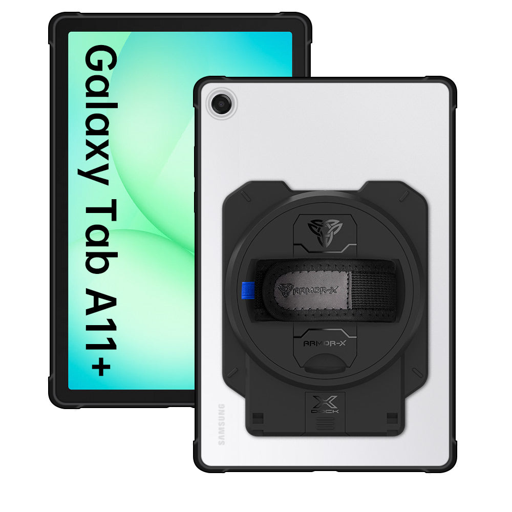 ARMOR-X Samsung Galaxy Tab A11+ A11 Plus ( 11" ) SM-X230 / SM-X235 / SM-X236 / SM-X238 Matte Protective Case with X-DOCK modular eco-system.