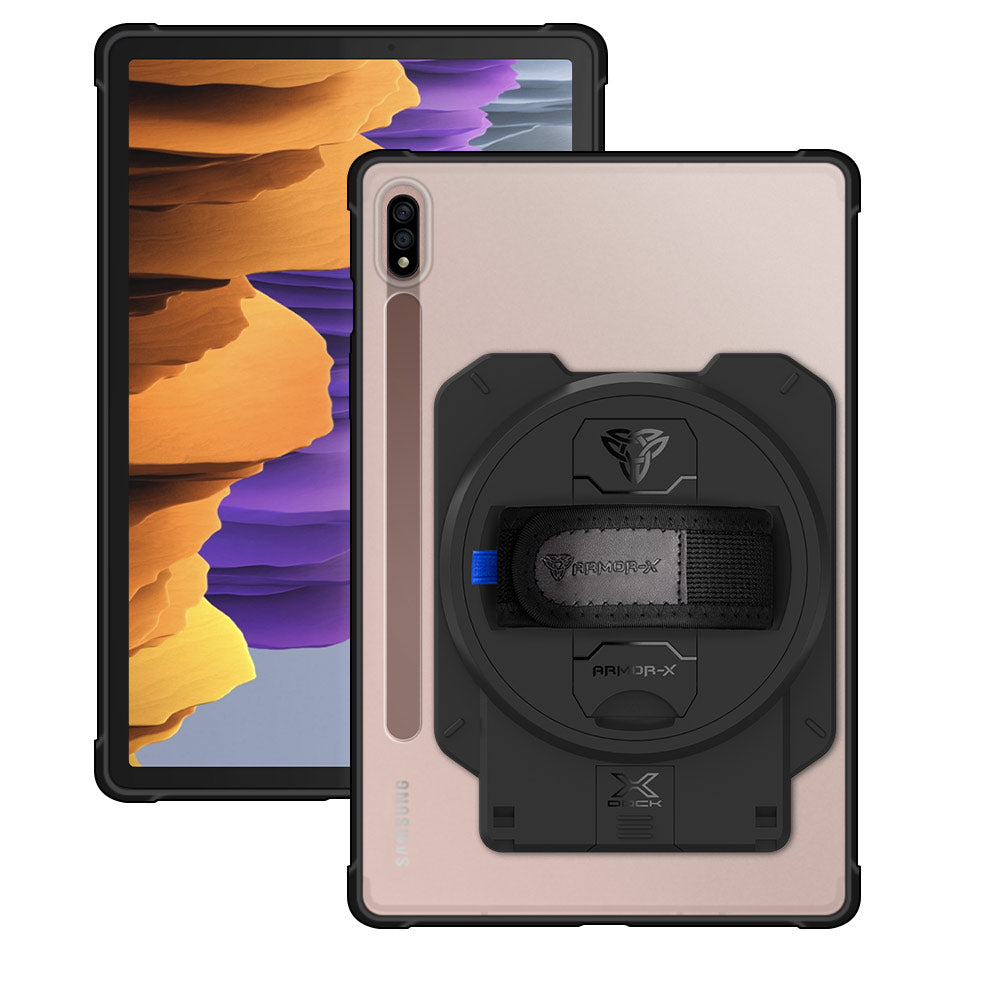 ARMOR-X Samsung Galaxy Tab S7 SM-T870 / SM-T875 / SM-T876B Matte Protective Case with X-DOCK modular eco-system.