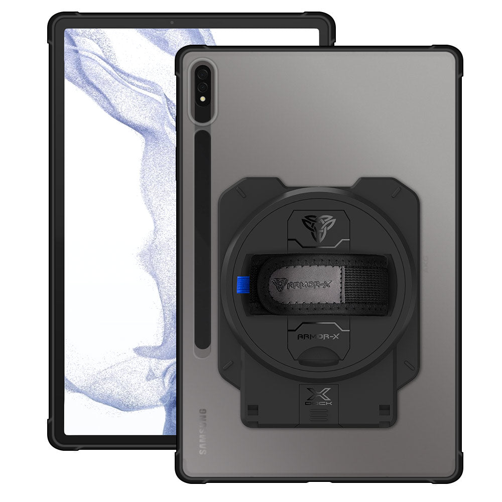 ARMOR-X Samsung Galaxy Tab S8+ S8 Plus SM-X800 / SM-X806 Matte Protective Case with X-DOCK modular eco-system.