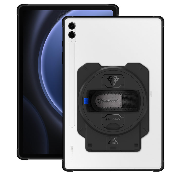 ARMOR-X Samsung Galaxy Tab S9 FE+ S9 FE Plus SM-X610 X616 X618 Matte Protective Case with X-DOCK modular eco-system.
