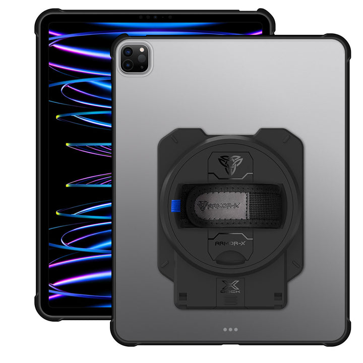 ARMOR-X iPad Pro 12.9 ( 3rd / 4th / 5th / 6th Gen. ) 2018 / 2020 / 2021 / 2022 Matte Protective Case with X-DOCK modular eco-system.