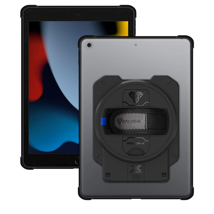 ARMOR-X iPad 10.2 (7th &amp; 8th &amp; 9th Gen.) 2019 / 2020 / 2021 Matte Protective Case with X-DOCK modular eco-system.