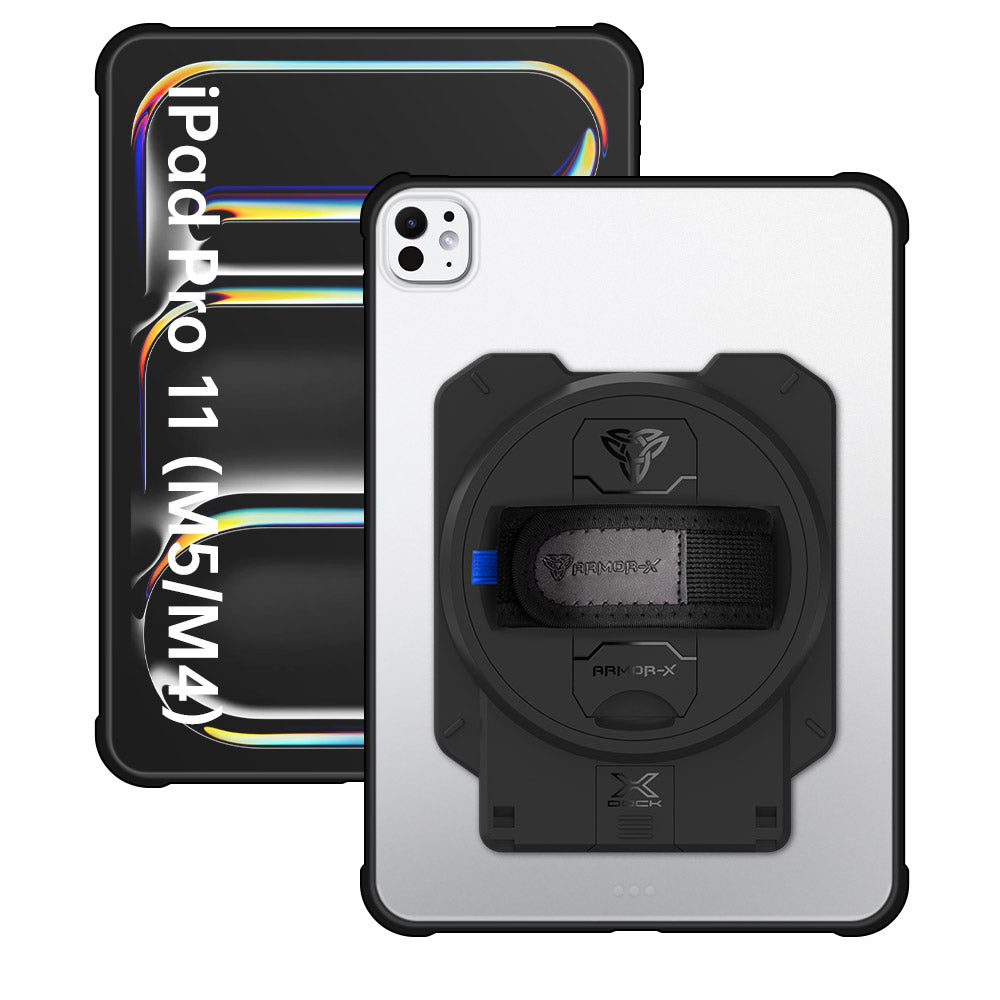 ARMOR-X iPad Pro 11 (M4) / (M5) Matte Protective Case with X-DOCK modular eco-system.