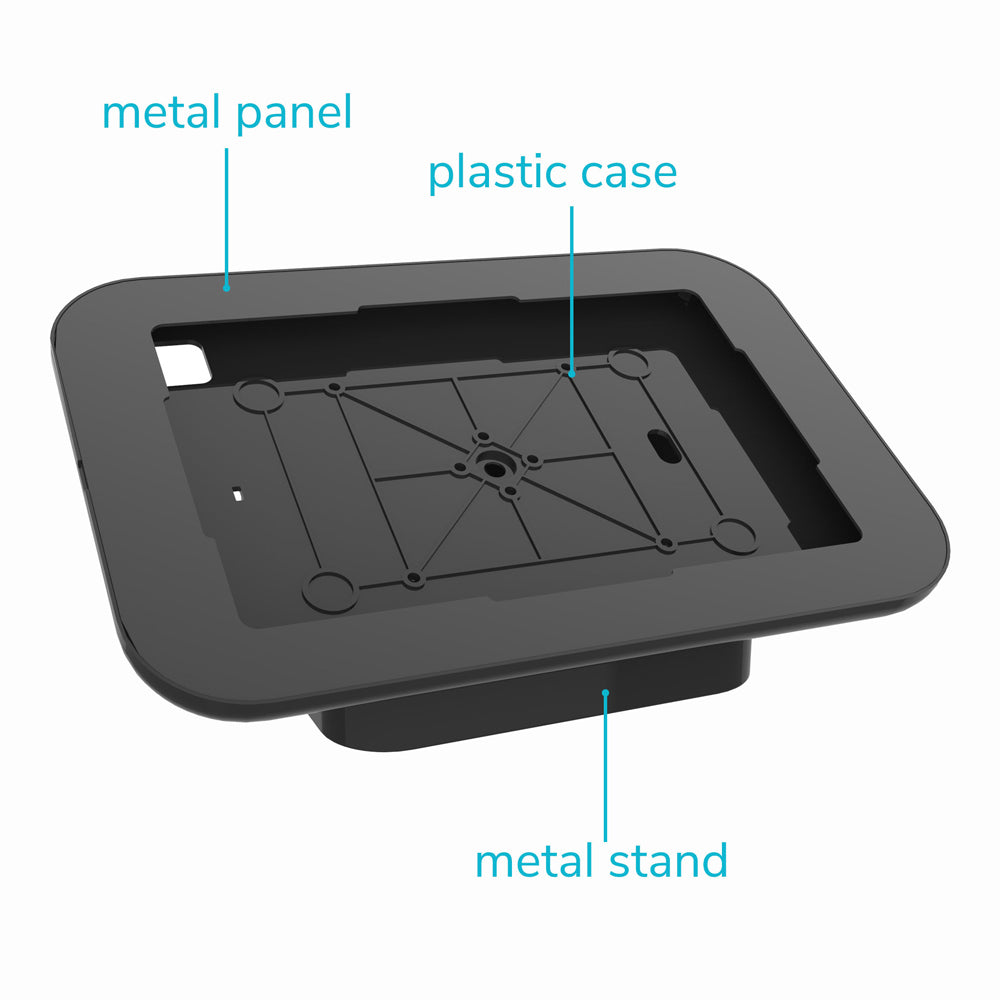 SCM1-SS-S9 | Samsung Galaxy Tab S8 SM-X700 / SM-X706 | 2-in-1 Counter Stand Kiosk or Wall Mount | Security Enclosure with Key Lock