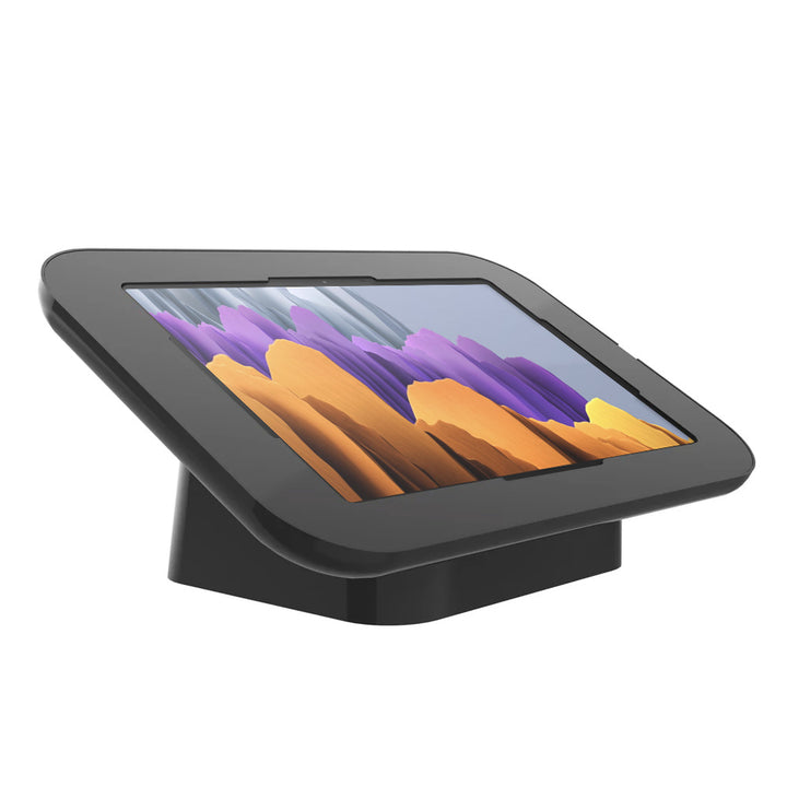 SCM1-SS-S9 | Samsung Galaxy Tab S7 SM-T870 / SM-T875 / SM-T876B | 2-in-1 Counter Stand Kiosk or Wall Mount | Security Enclosure with Key Lock