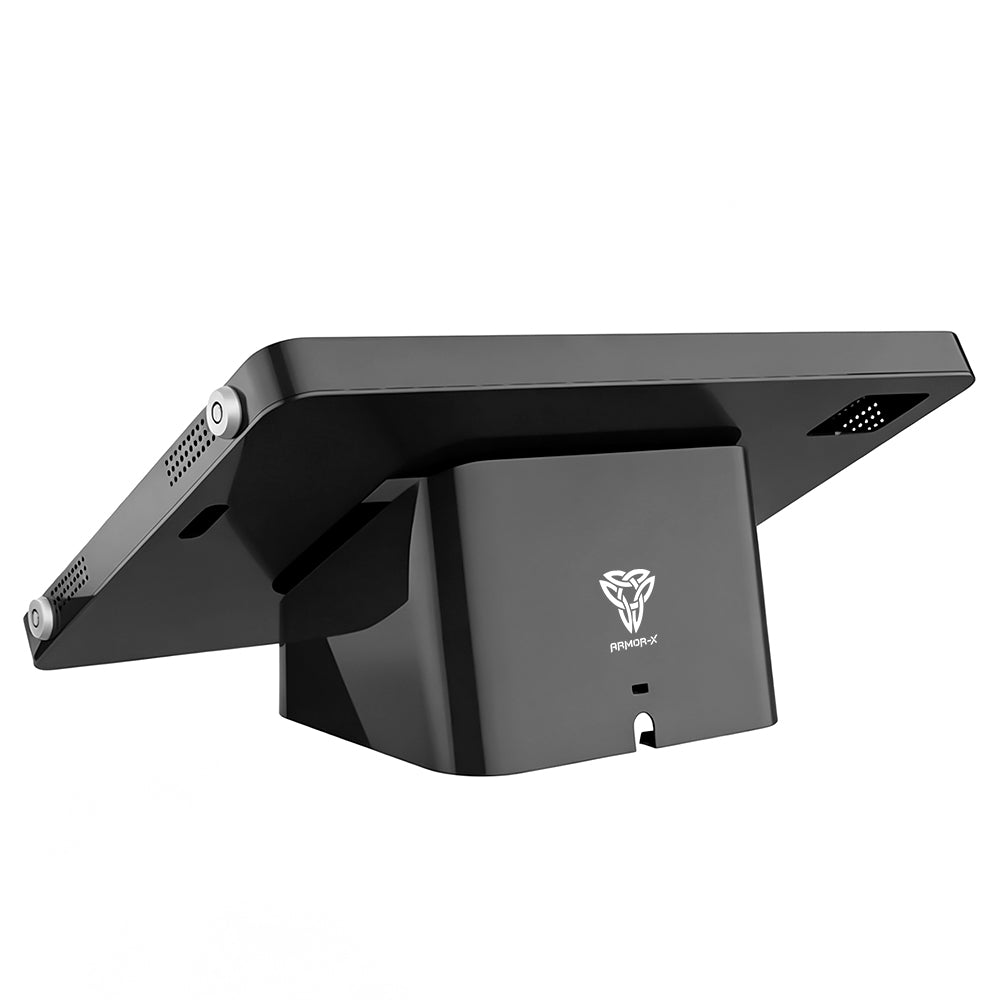 SCM1-iPad-A6 | iPad Air 13 (M2) / (M3) / (M4) | 2-in-1 Counter Stand Kiosk or Wall Mount | Security Enclosure with Key Lock
