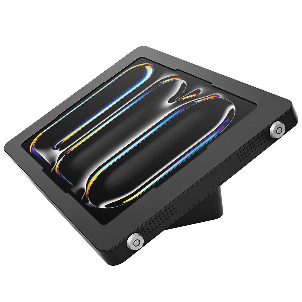 SCM1-iPad-PR10 | iPad Pro 13 (M4) / (M5) | 2-in-1 Counter Stand Kiosk or Wall Mount | Security Enclosure with Key Lock