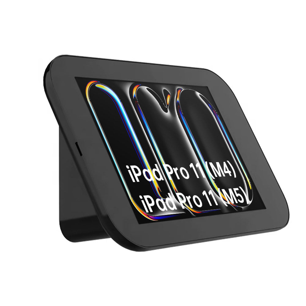 SCM1-iPad-PR11 | iPad Pro 11 (M4) / (M5) | 2-in-1 Counter Stand Kiosk or Wall Mount | Security Enclosure with Key Lock