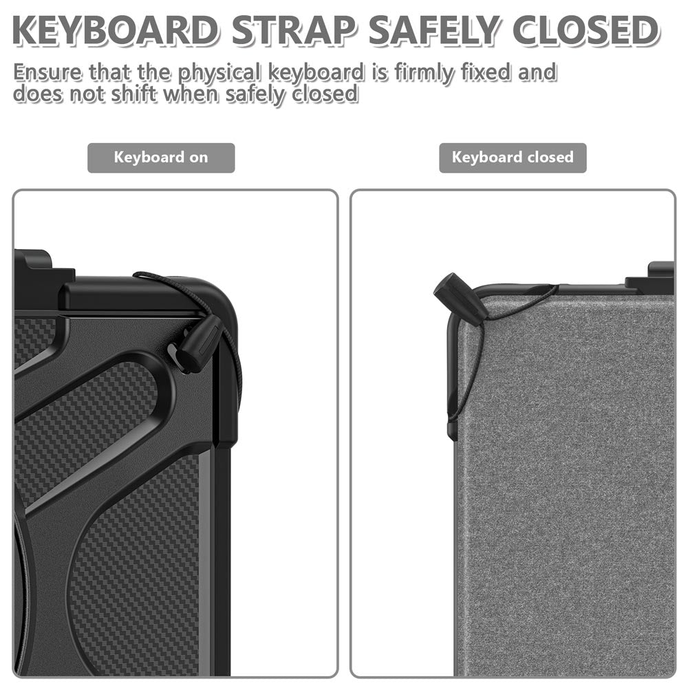 SLN-AZ-FRMX11 | Amazon Fire Max 11 | Ultra 2 layers shockproof rugged case with hand strap and kick-stand Compatible with keyboard