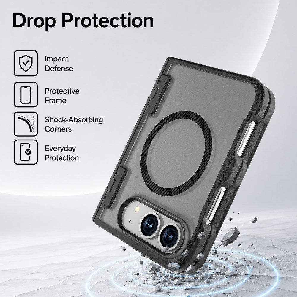 ARMOR-X APPLE iPhone 18 Fold shockproof compact case with MagSafe, with the best dropproof protection.