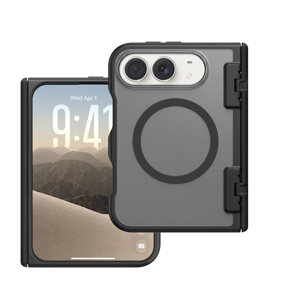 ARMOR-X APPLE iPhone Duo shockproof compact case with MagSafe, supports wireless charging.